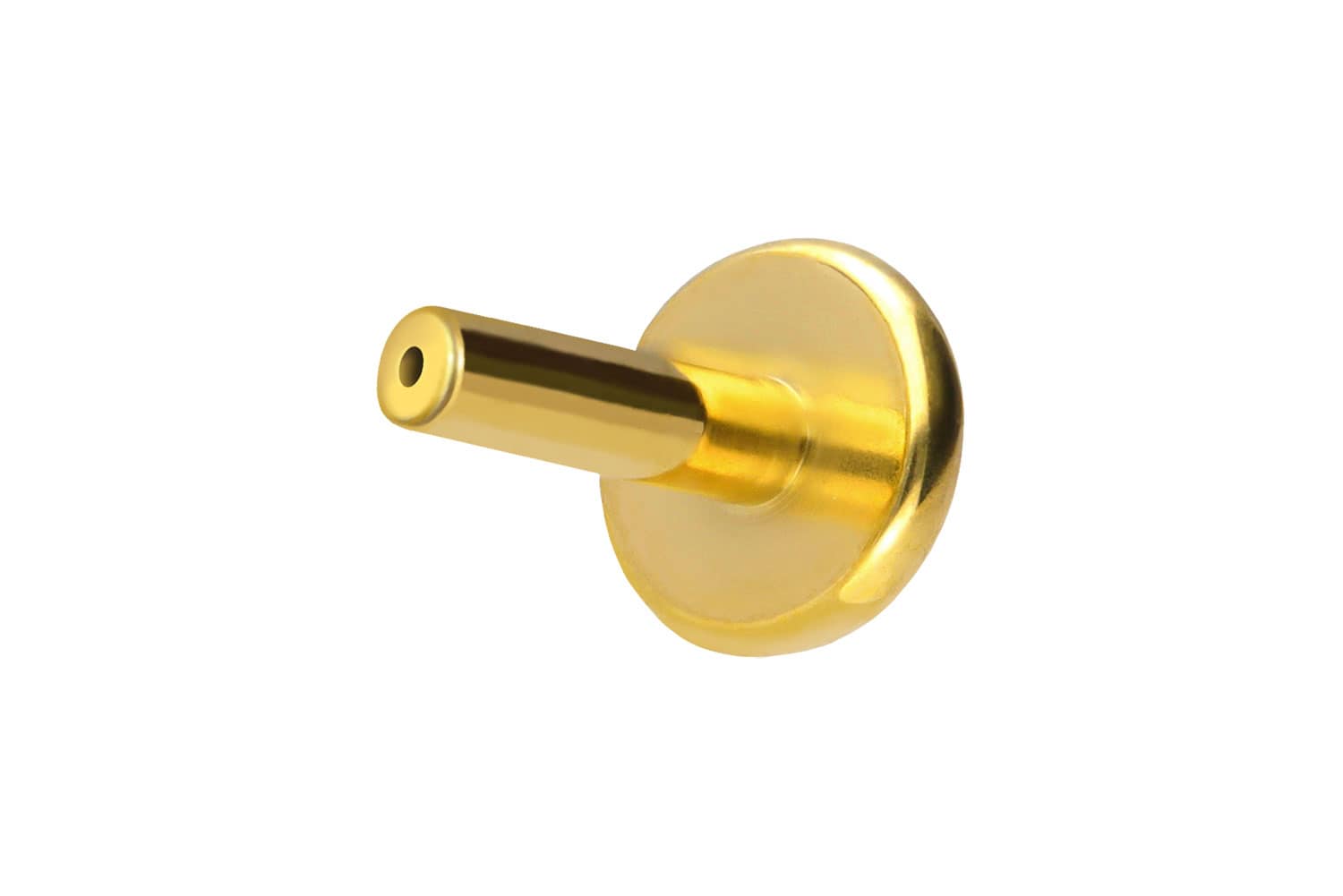 Titan Labret Piercing mit Push Fit ohne Kugel